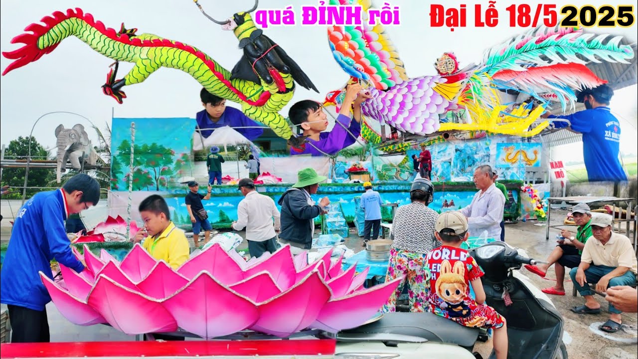 Đại lễ 18 tháng 5 năm 2025 quá ĐỈNH rồi rồng phụng phun lửa lần đầu tiên lộ diện