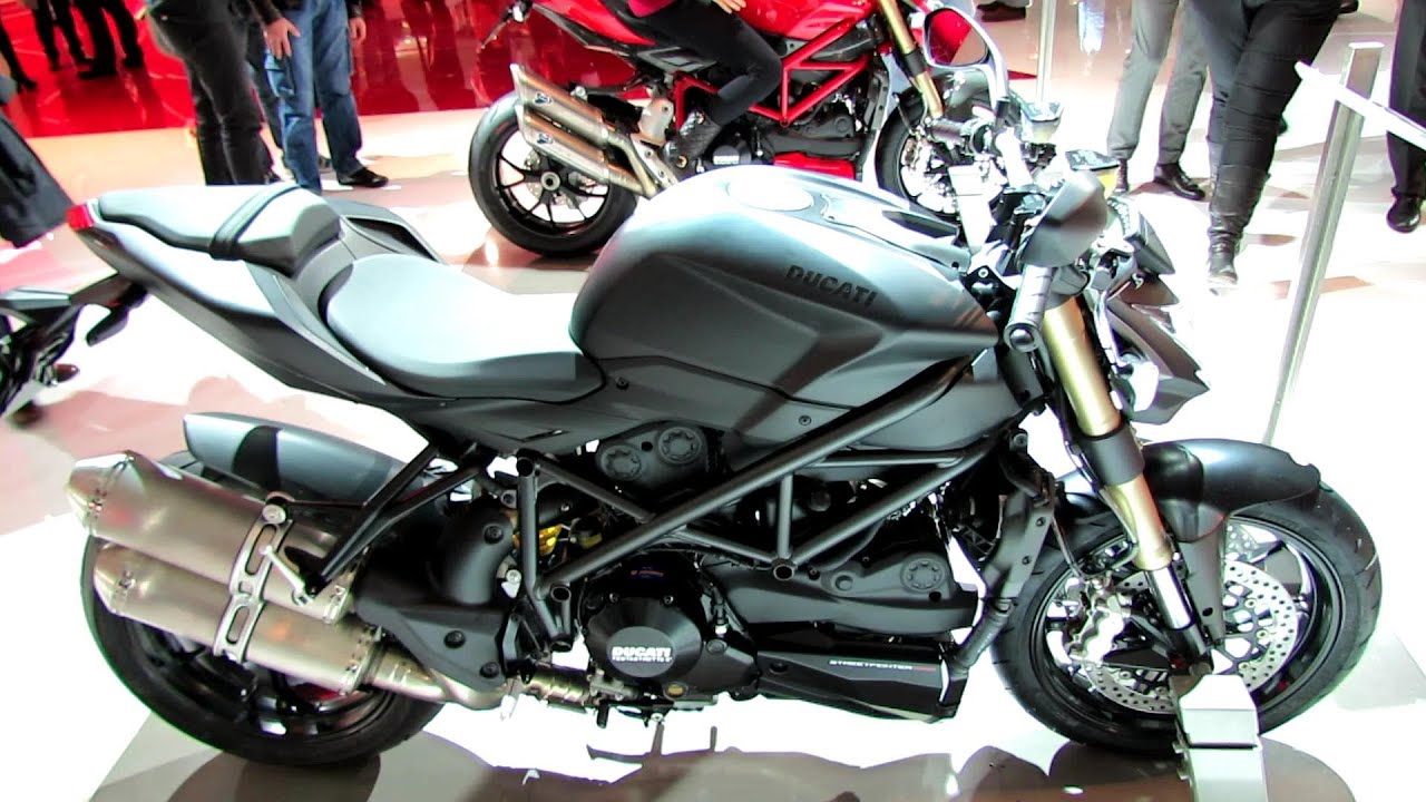2014 Ducati Streetfighter 848 (Black Colour) Walkaround - 2013 EICMA Milan Motorcycle Exhibition