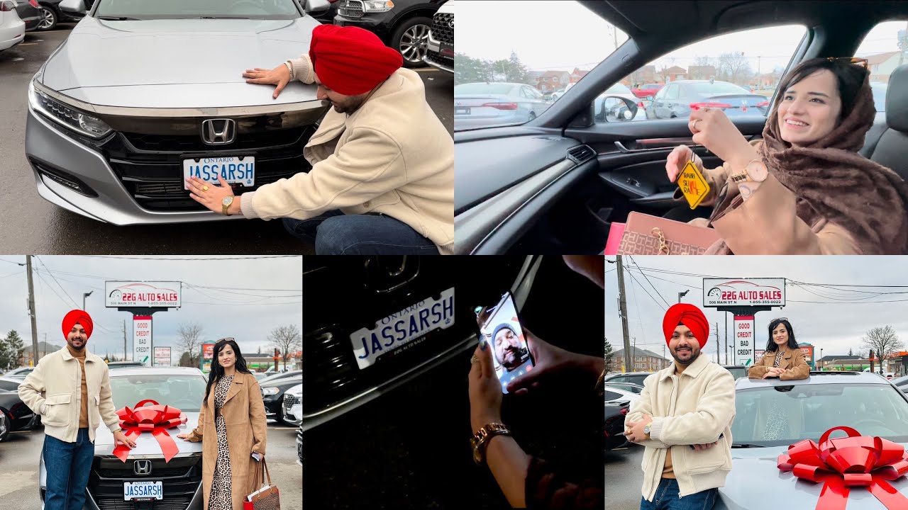 Finally Bought Our First Car in Canada🚗🇨🇦 || India Family nu dita Surprise🤩 || @JassArsh