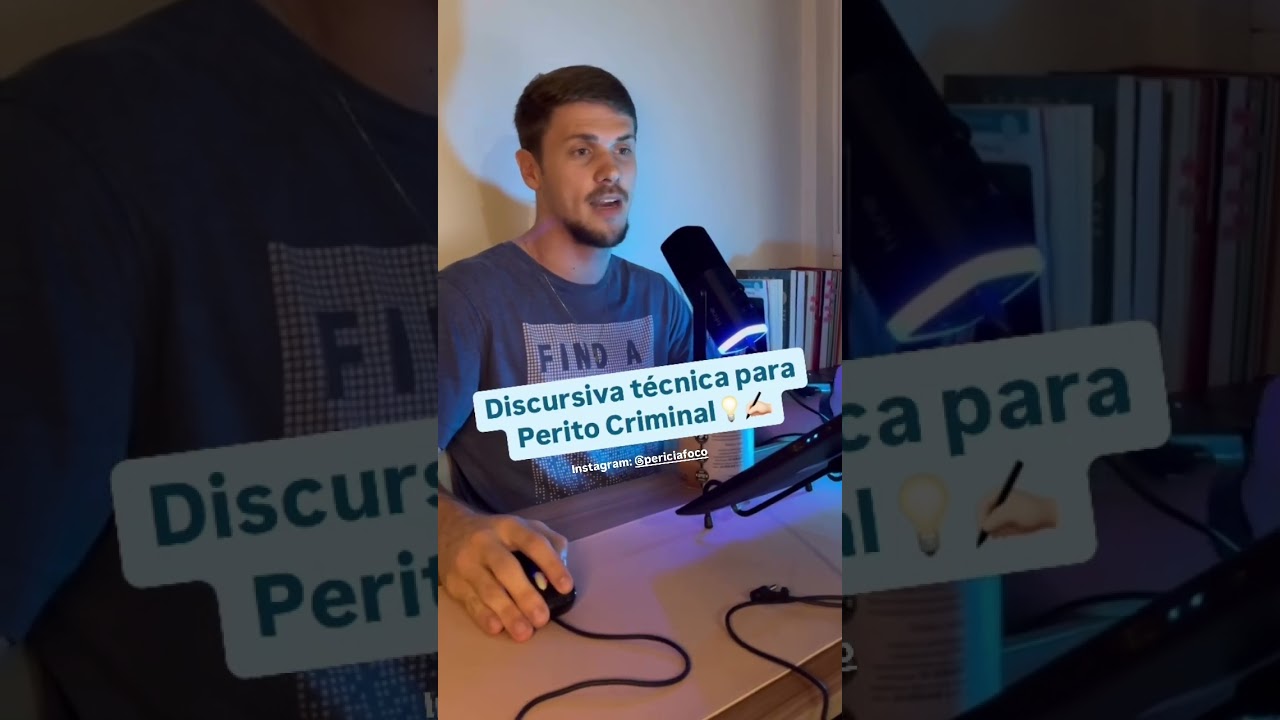 Discursiva t&eacute;cnica para Perito Criminal✍🏻