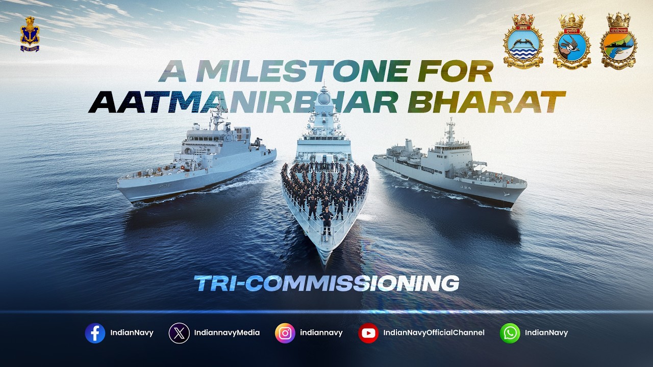A New Chapter Begins | Tri-Commissioning of Dunagiri, Agray & Sanshodhak | Indian Navy