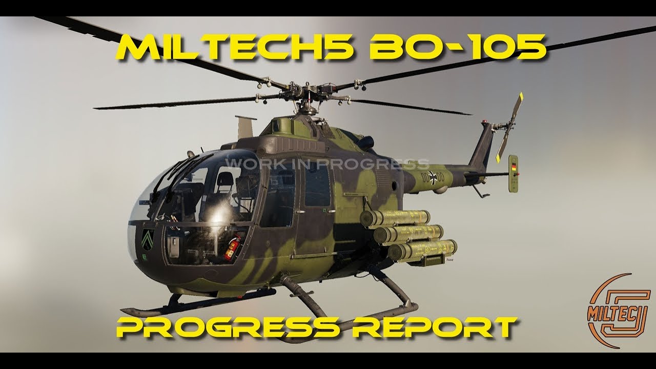 DCS SITREP #5 2024: Отчет о ходе работ Miltech5 BO-105