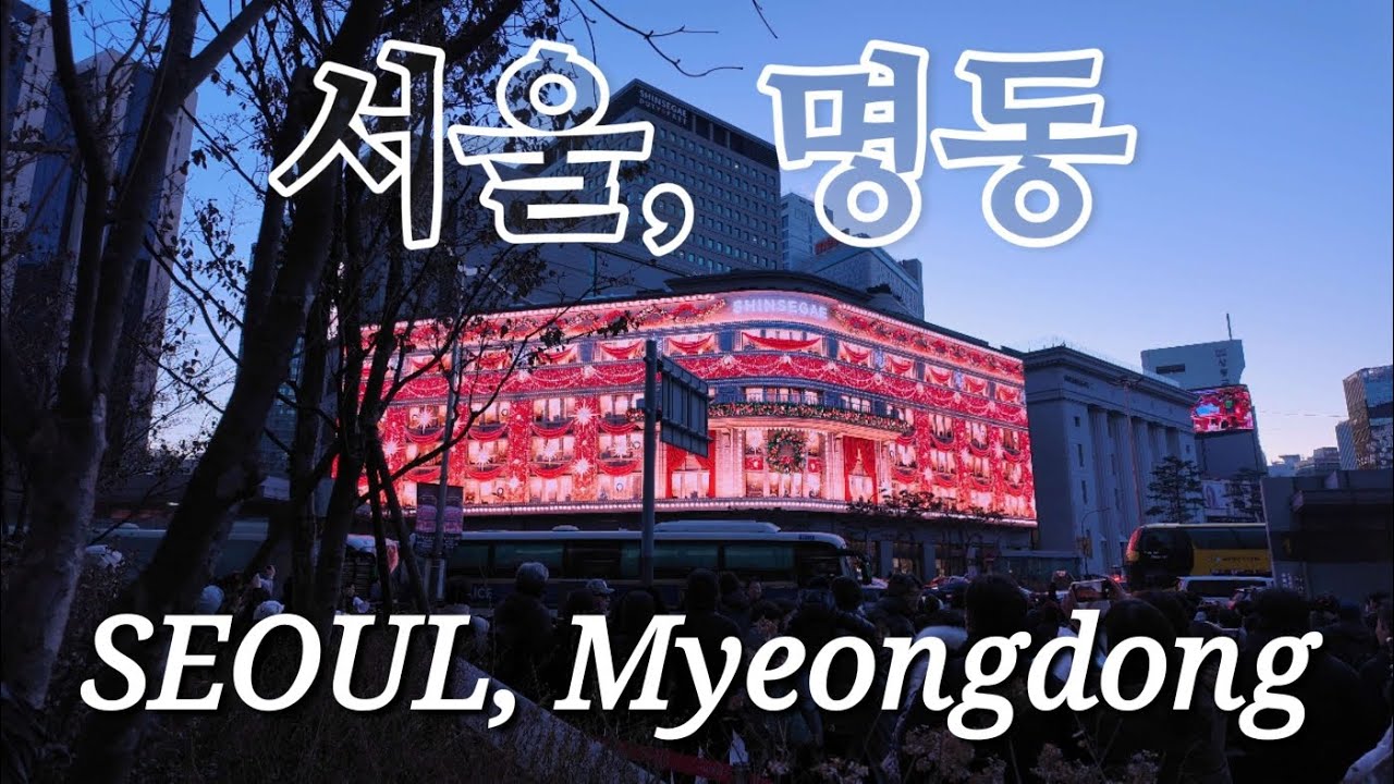 [SEOUL] At the end of the year, Myeongdong is a must / [서울] 연말에는 무조건 명동이지 / 4K