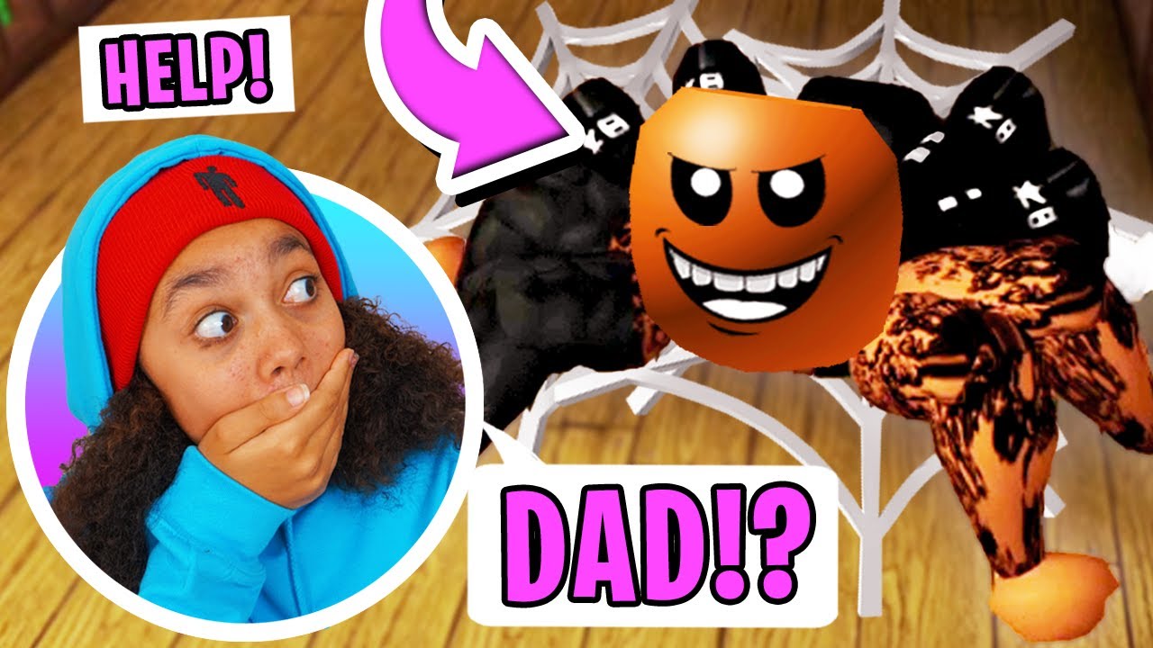 MY DAD BECOMING THE ROBLOX SPIDER??