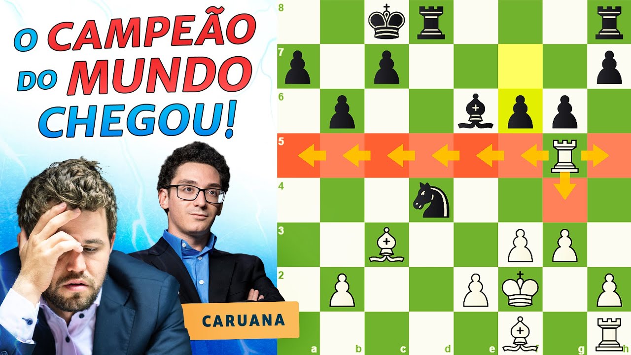 Magnus PERDEU A TORRE??  Magnus Carlsen Vs Fabiano Caruana