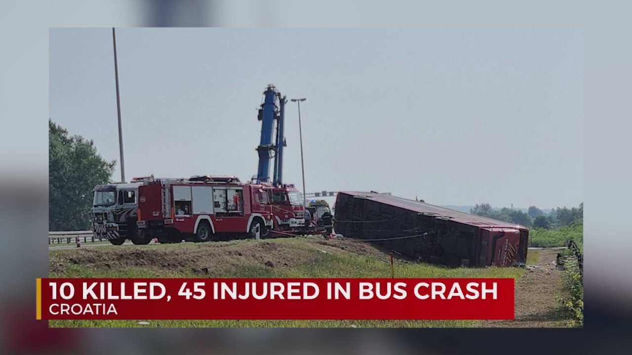 Alert Desk: 10 killed in bus crash in Croatia