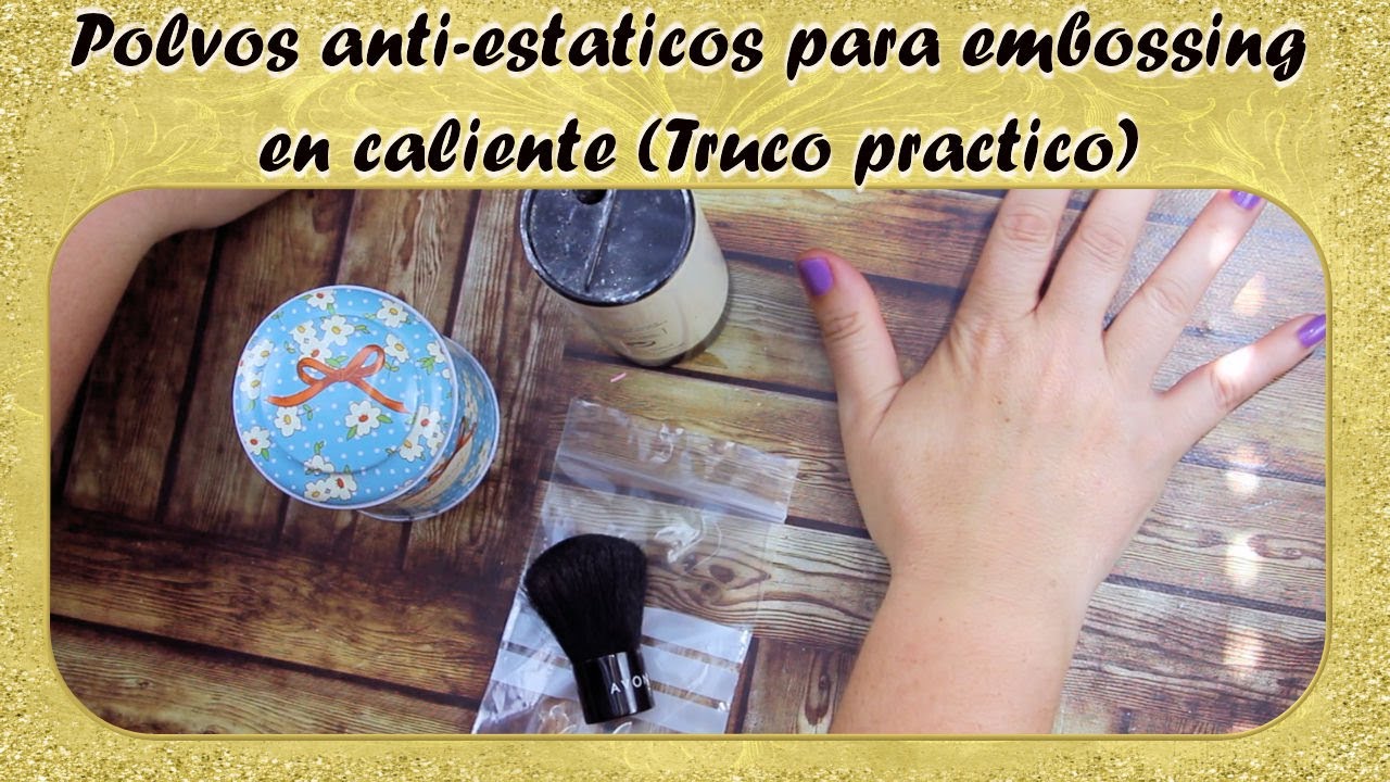 DIY polvos anti-estaticos | para embossing en caliente