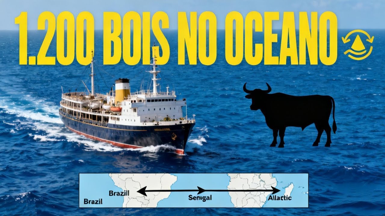 🚢🇧🇷 A Travessia do Atlântico: 1.200 Bois do Brasil para o Senegal | Exportação Histórica de Genética