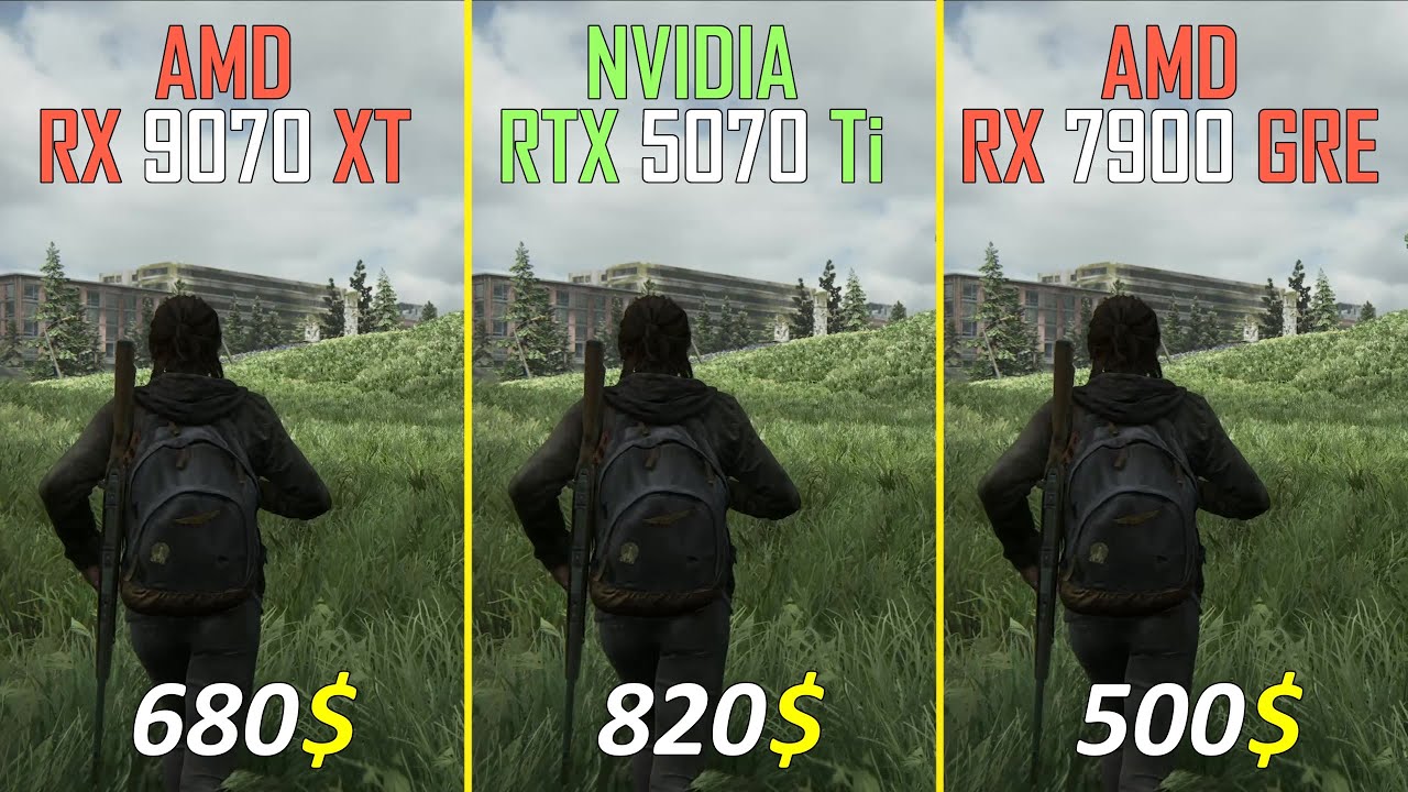 RX 9070 XT vs RTX 5070 Ti vs RX 7900 GRE Test at 1440P and 4K