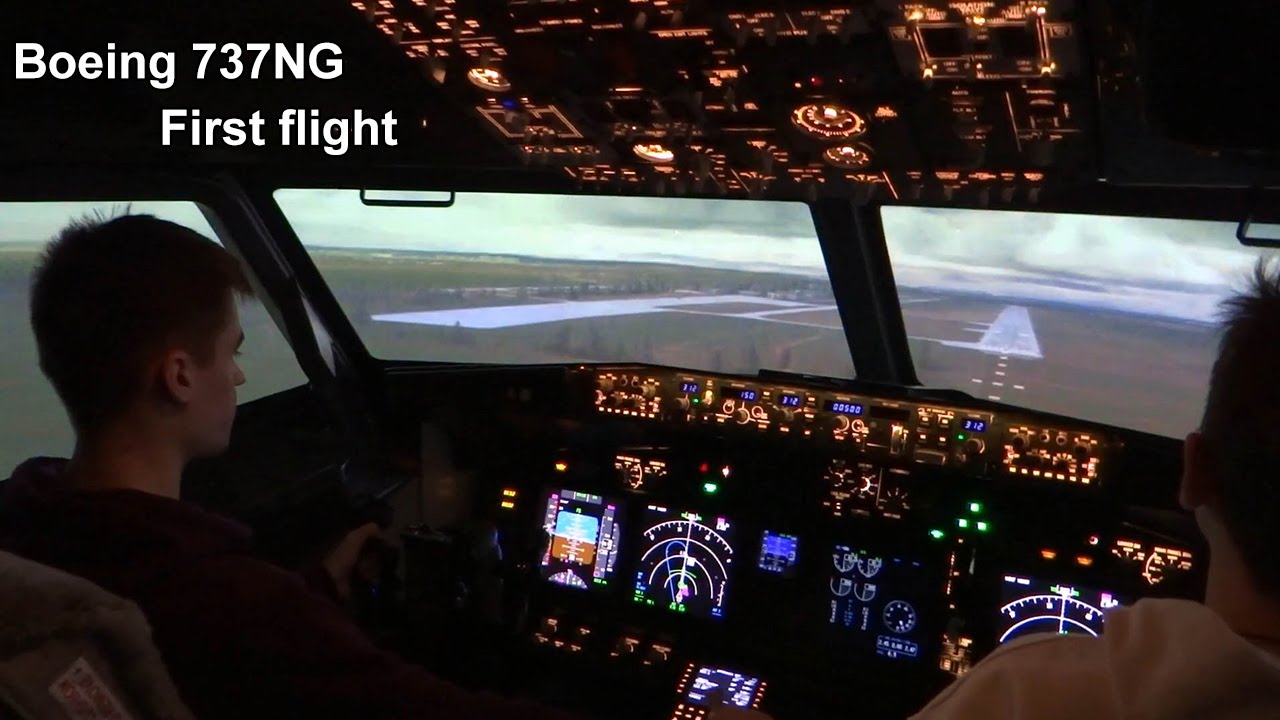 First flight on the simulator Boeing 737-800 Boryspil - Vinnytsia