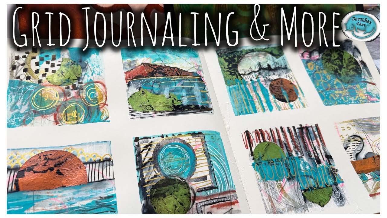 Mixed Media Grid Journal and more