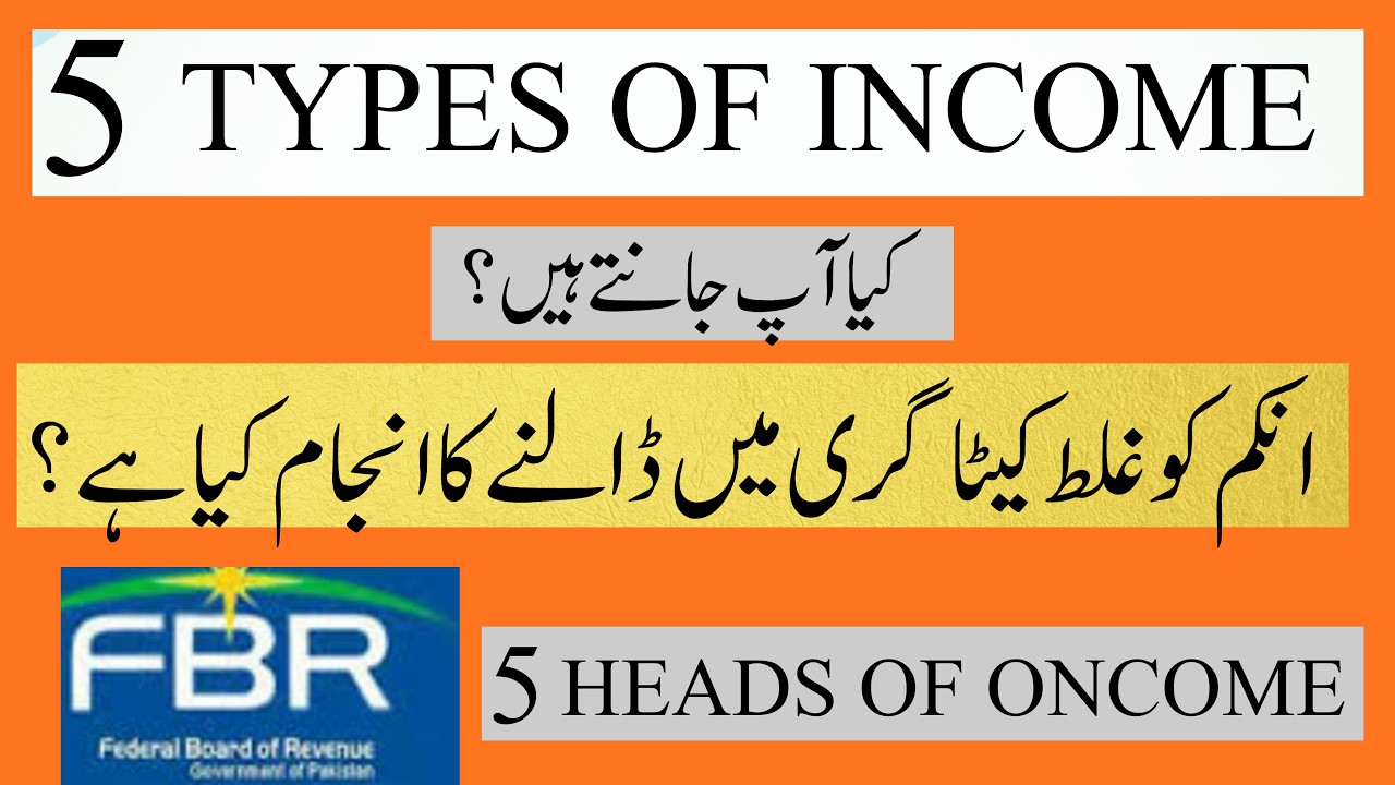 5 Heads of Income in FBR Pakistan Explained | Complete Tax Guide for Beginners (2026)