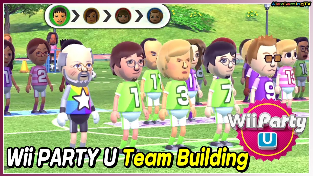 Wii Party U - Team Building (Sandard com) 🎵 Polly vs Millie vs Sho vs Se-young | AlexGamingTV