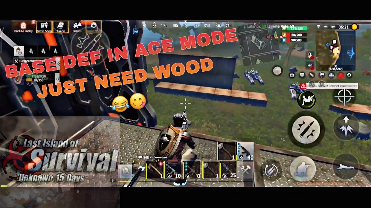 DEFENDING BASE￼ IN ACE MODE 🔥🔥@LIOSofficial #lastislandofsurvival #gaming 