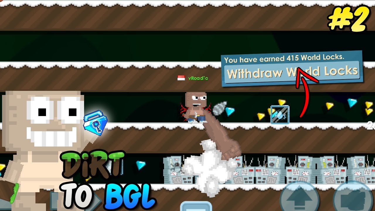EASY 133 WL TO 415 WL !! 😎 | Dirt to BGL #2 | Growtopia