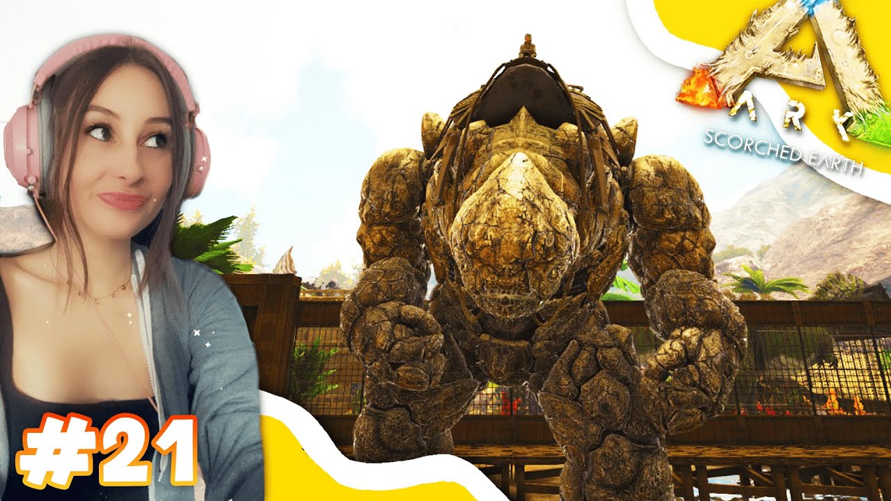 JE TAME DES GOLEMS DE PIERRE POUR COMBATTRE! #21🌵ARK SCORCHED EARTH FR - ARK FR -