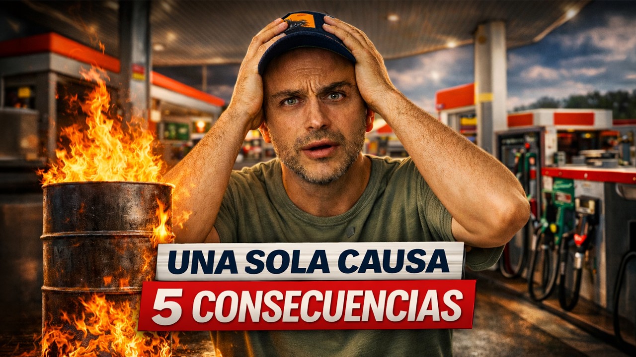 Suba Petróleo → Inflación → Tasas → Empleo → Recesión: el efecto dominó que destruye economías
