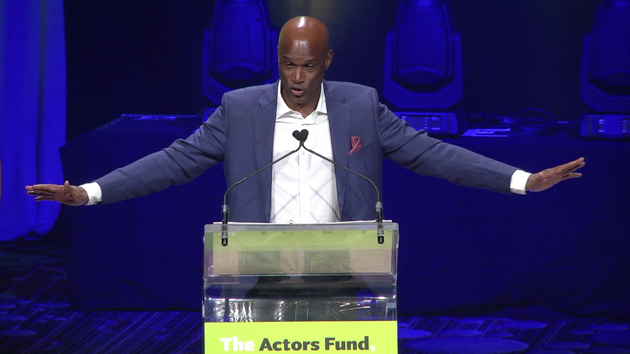 Lauren Ridloff and Joshua Jackson presents Kenny Leon with The Actors Fund Medal of Honor