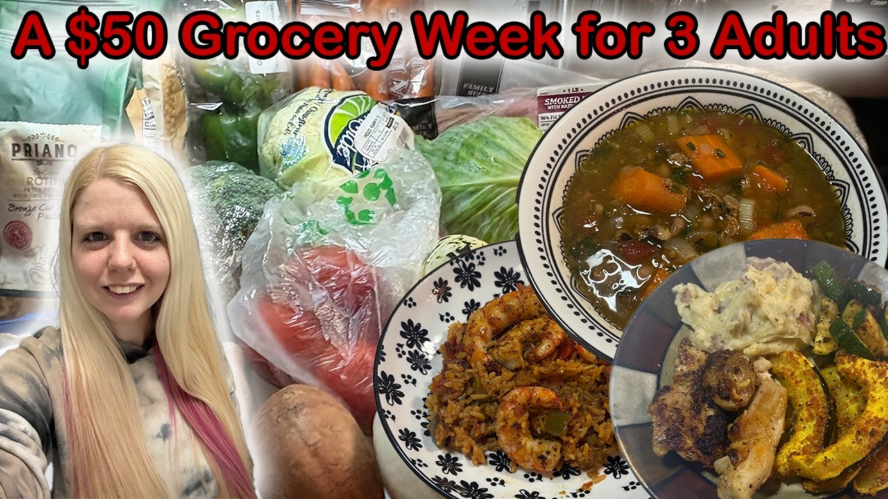 My Normal $50 Grocery Week & Dinners • Realistic Budget Cooking • Meal Ideas