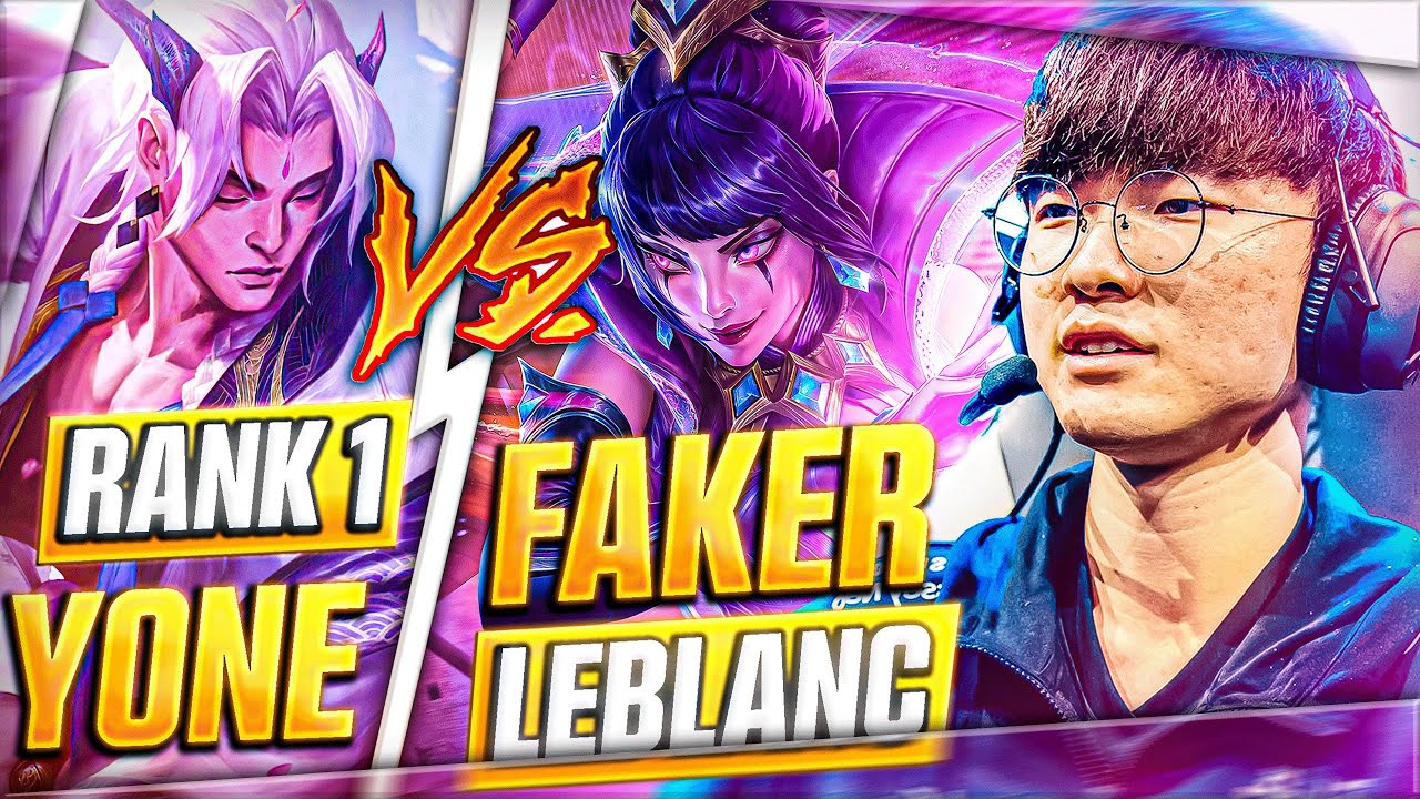 ¡EL MEJOR YONE DE CHINA vs FAKER CON LEBLANC!  ¿SE RIE DEL REY DEMONIO? 😨