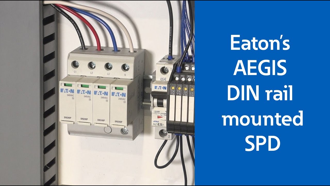 Eaton's AEGIS DIN rail mounted SPD