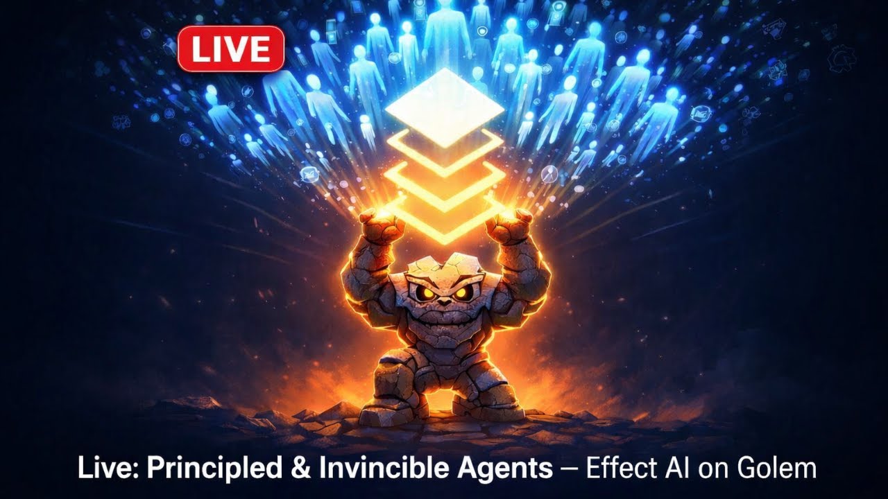 Live: Principled & Invincible Agents — Effect AI on Golem