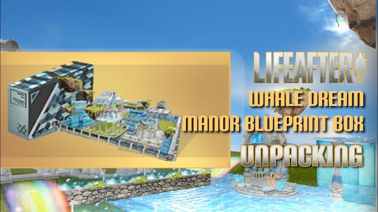 LifeAfter | 🐳 Whale Dream Manor Blueprint Box| Unboxing | Manor Design | How To Build| by Vovkysha