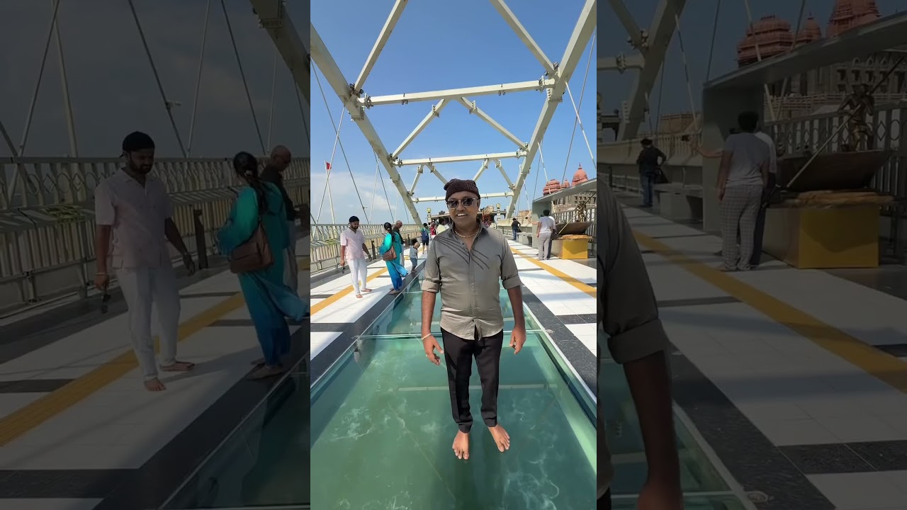 Kanyakumari Thiruvalluvar statue glass bridge broken | Thenu Views | #shorts