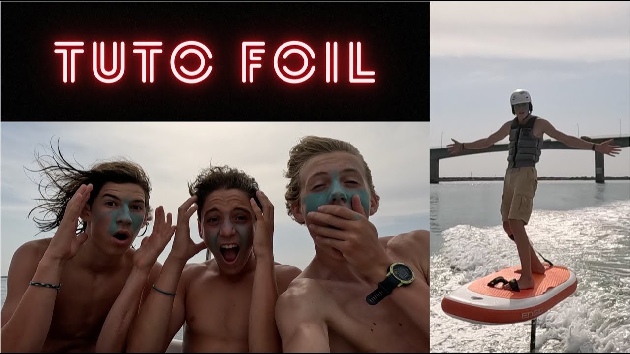Tuto foil tracté avec Théo et Ruben