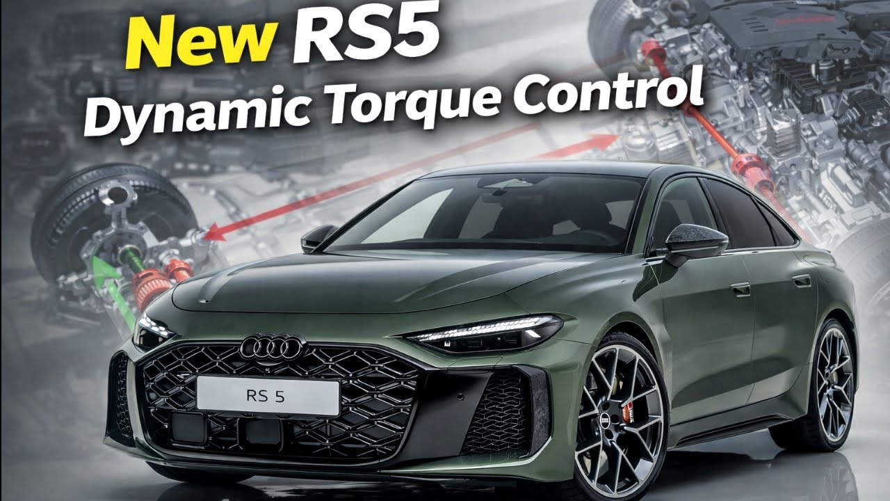 Система динамического управления крутящим моментом Audi RS 5 2026 года меняет всё.