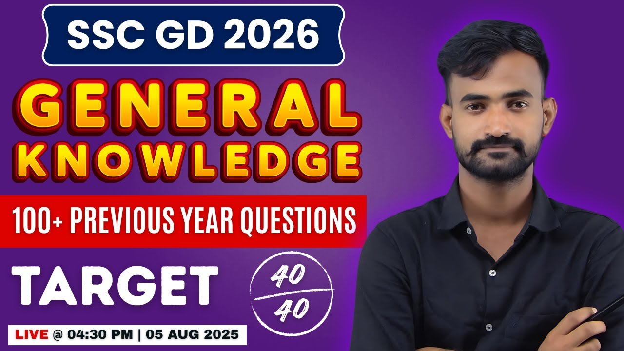 SSC GD GK 2025 | SSC GK Questions Kannada | SSC All PYQ's 100+ PREVIOUS YEAR QUESTION 2026