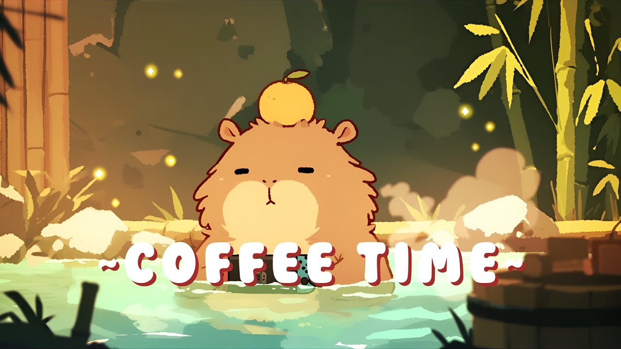 Capybara Chill Station - Study Session Music Mix ~ Warm Feelings ~ 🦫 🎮 ☕