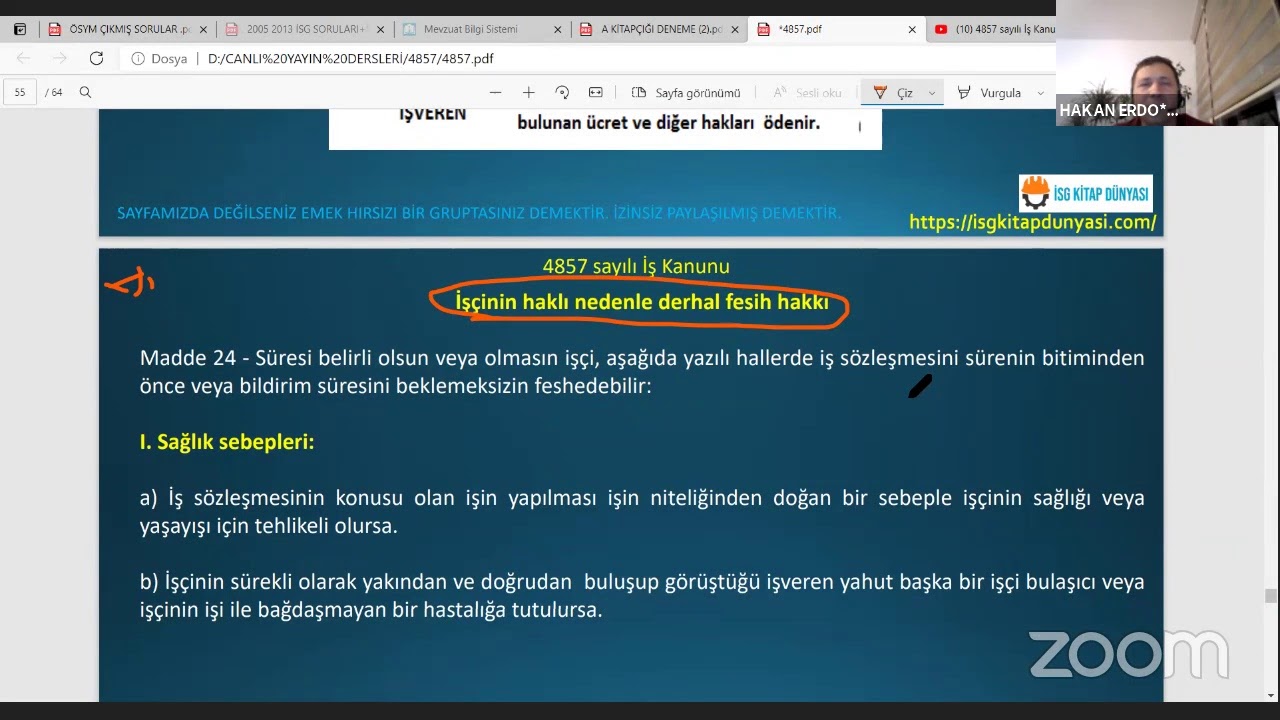 4857 sayılı İş Kanunu Ders 1