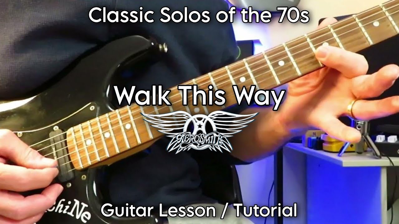 Learn All the Solos - WALK THIS WAY - Aerosmith. Guitar Lesson. 