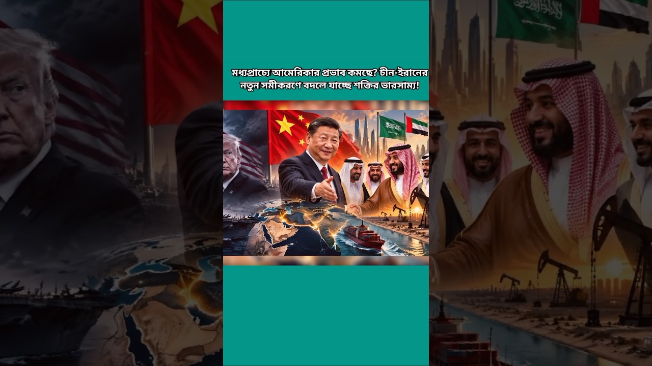 Is America Losing Influence in the Middle East? China-Iran Alliance Reshapes the Power Balance!#news