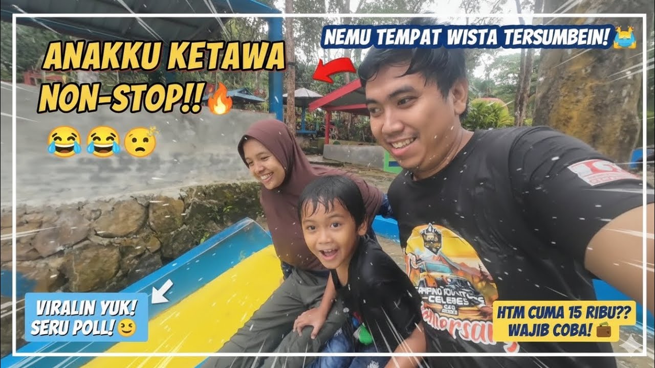 Byurrr! Serunya Meluncur Bareng Keluarga di Salu Pajaan