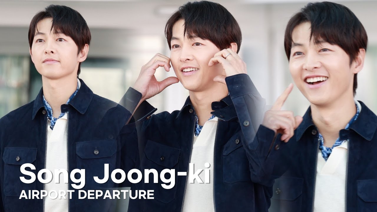 [4K] 송중기, 설레는 공항길…패션도 비주얼도 올킬 | Song Joong-ki Airport Departure