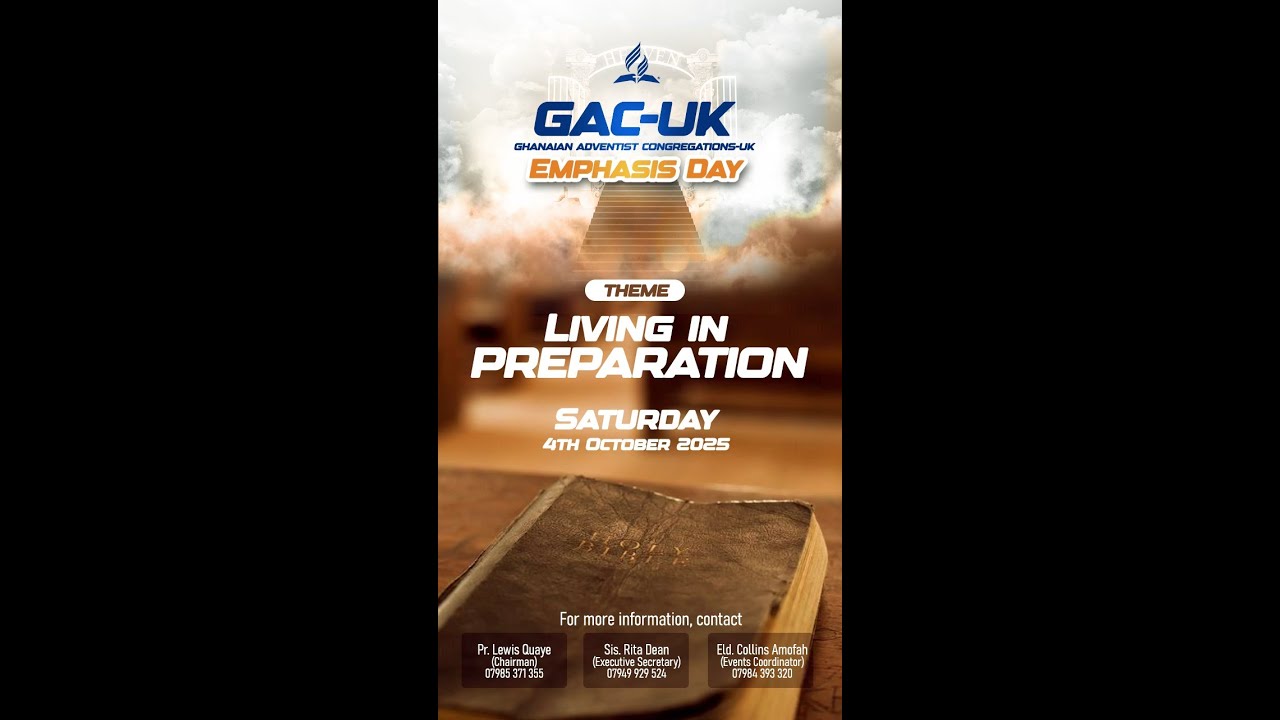 Living in preparation | Elder Kwasi Oware Boateng | Sabbath Worship | NGSDA Church Service