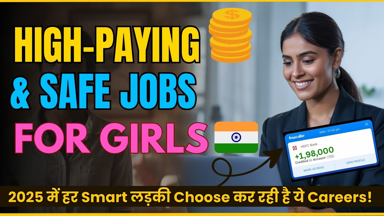 Top 5 Career Options for Girls in India 💼 High-Paying, Safe Jobs Every Indian Girl Should Know