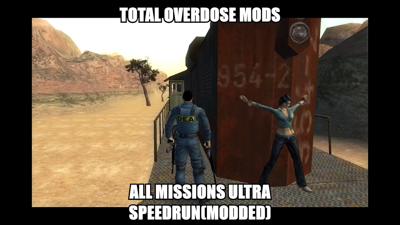 Total Overdose Mods-Speedruning all Missions(Fly Cheat and Dual Wield)