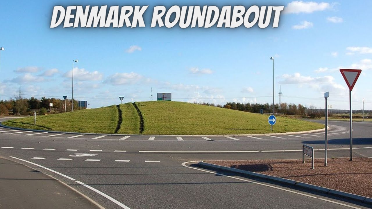 How to drive in roundabout Copenhagen Denmark #roundabout #denmark