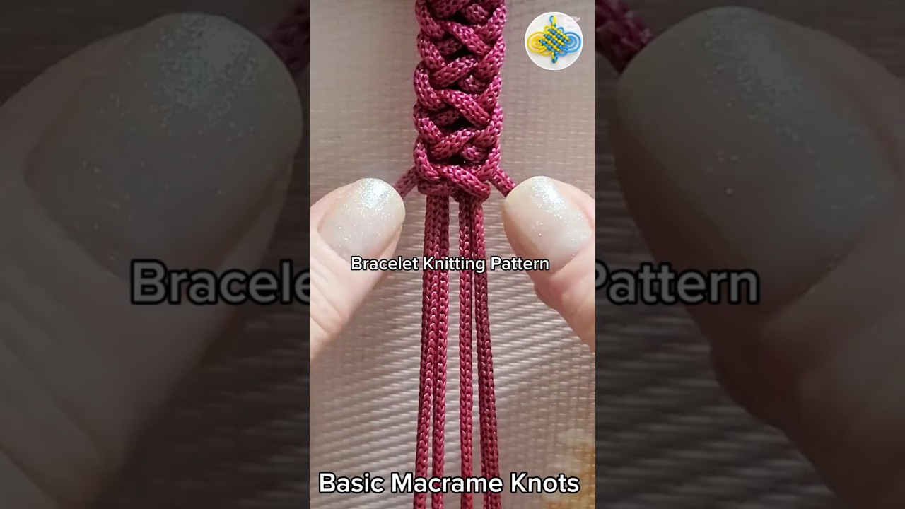 Macrame Bracelet Pattern Knitting Tutorial  #Bracelet #Macrame #DIY #Pattern