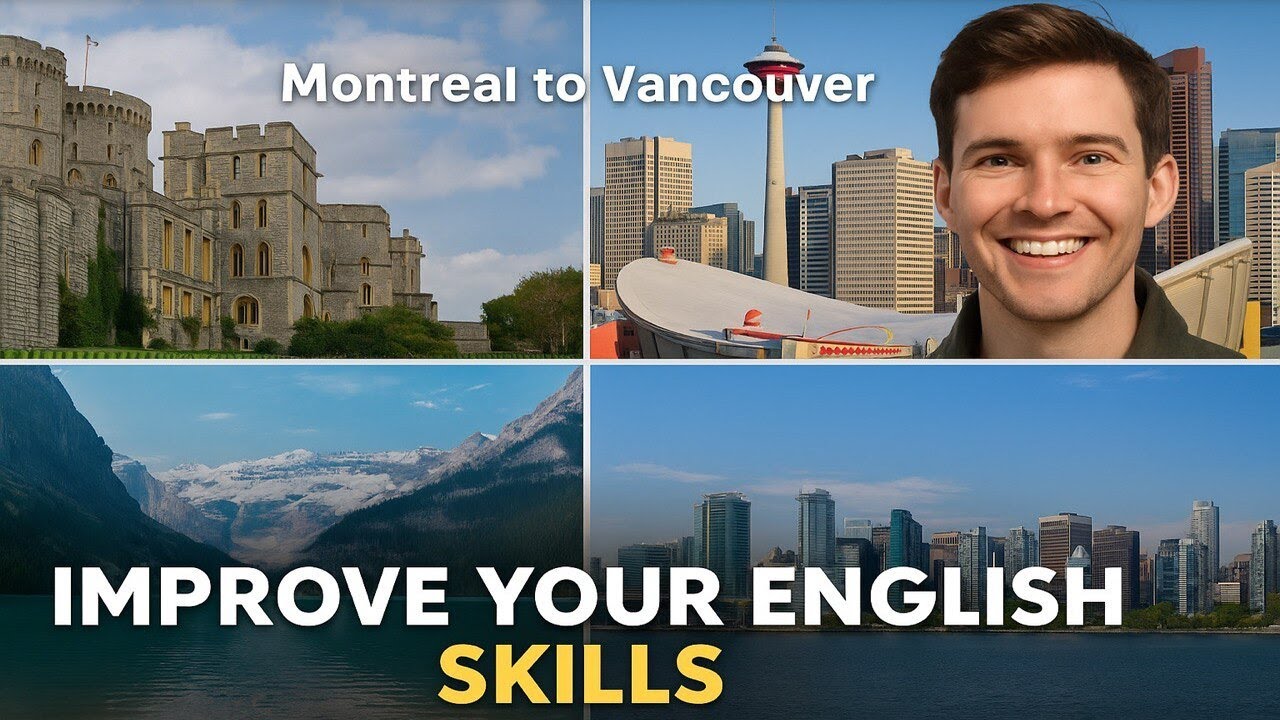 Improve Your English While Traveling Across Canada 🇨🇦 | Montreal to Vancouver