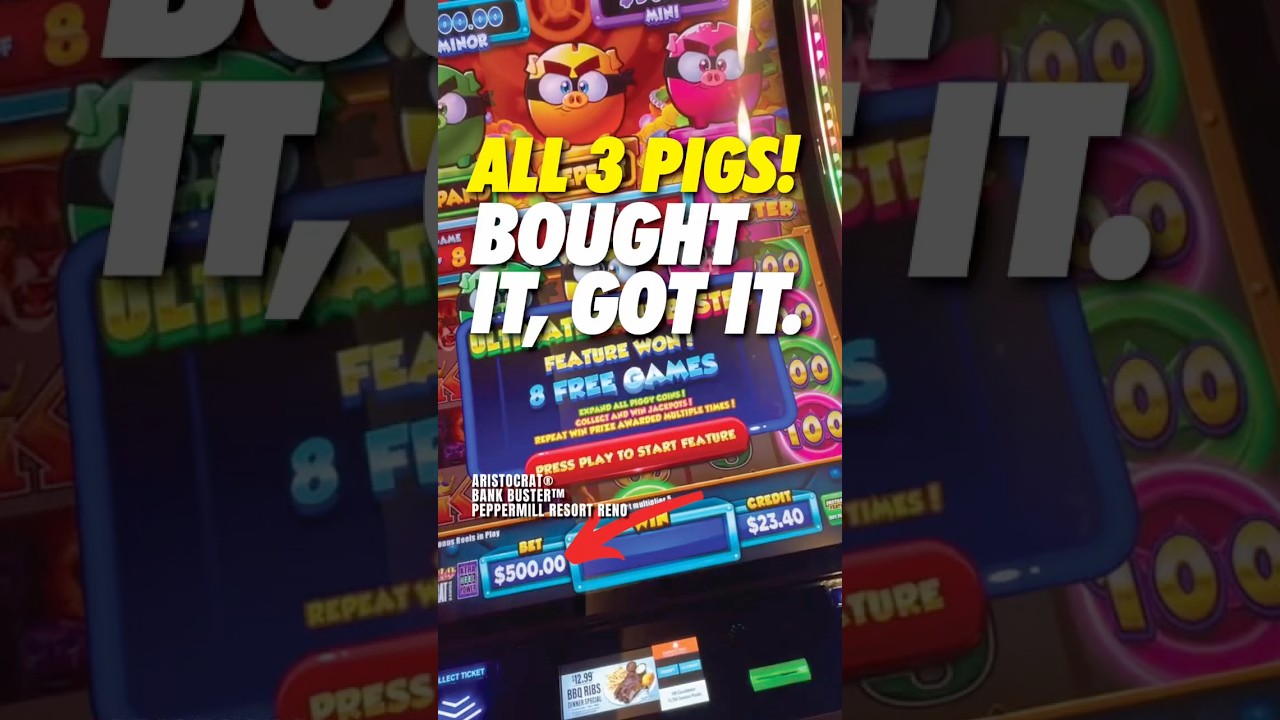 В ЭТОТ РАЗ ПОКУПАЮ БОНУС НА 500 ДОЛЛАРОВ, ВЫПЛАЧЕННЫЙ НА BANK BUSTER! #shortsfeed #shorts #short ...