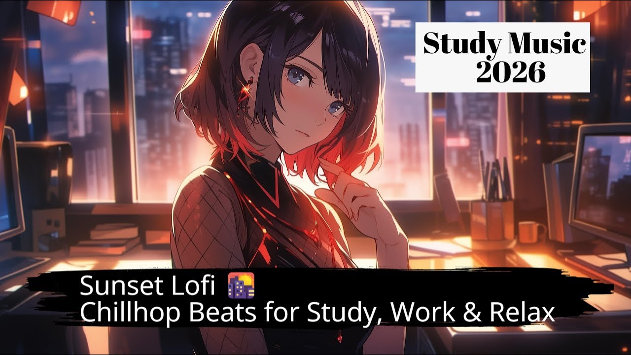 Sunset Lofi 🌇 Chillhop Beats for Study, Work & Relax #studymusic #studymotivation #study #students