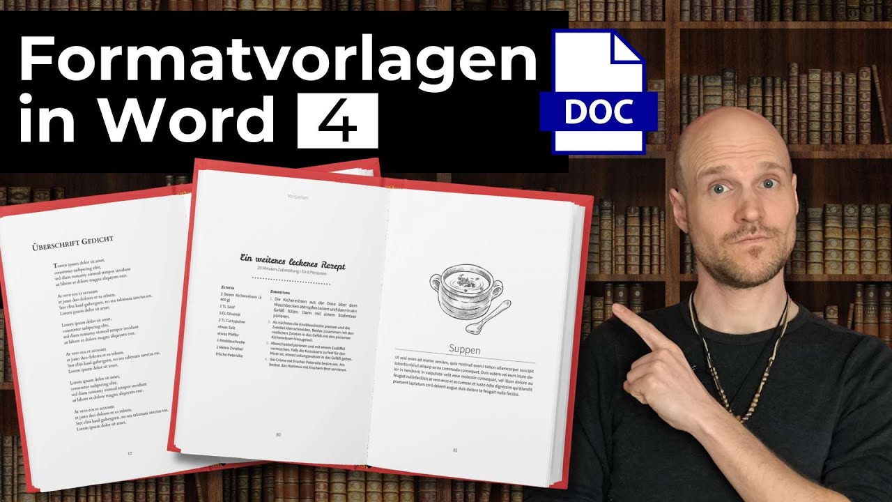 Wie arbeitet man mit Formatvorlagen in Word für Taschenbücher? (Teil 4)