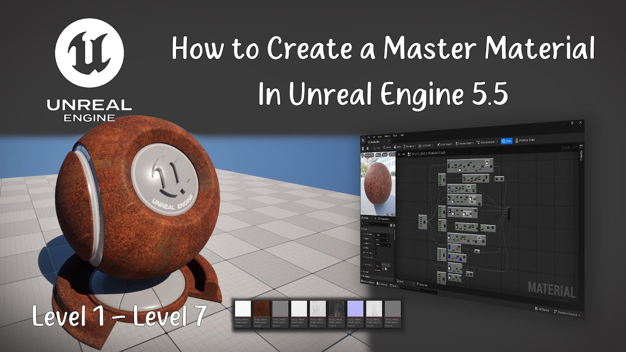 How to Create a Master Material in Unreal Engine 5.5 | Full 7 Level Breakdown |