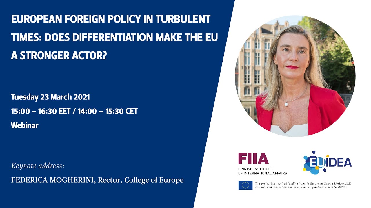 FIIA Webinar: European foreign policy in turbulent times