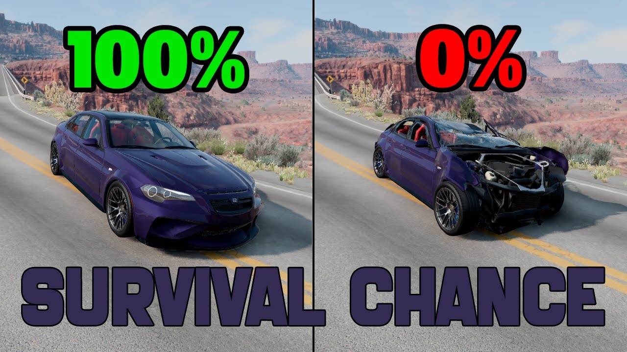 Realistic Survival Chance Crashes #13 | BeamNG.drive