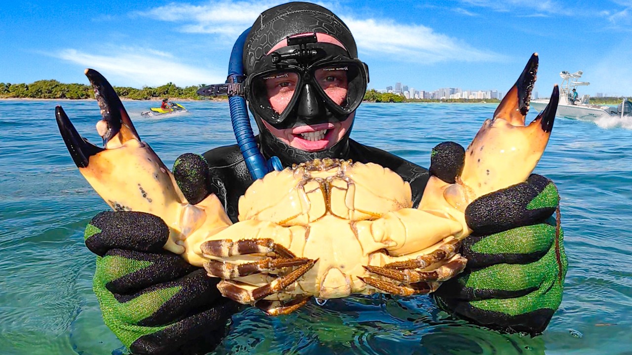 Terrible Day To Be A Stone Crab! Catch & Cook